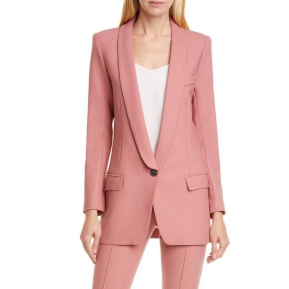 Smythe Long Shawl Blazer in Pink - Size 6 - Worn Once!